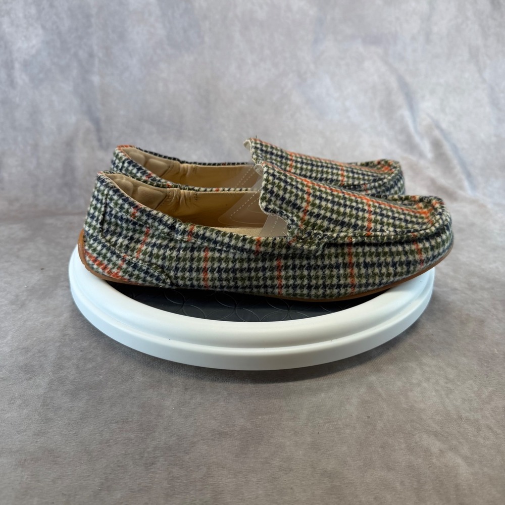 Hush Puppies Plaid Loafers Mens 10 Multicolor Moc Toe Slip On HTW10335